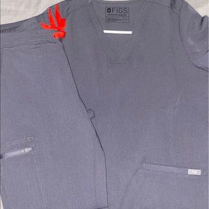 Charcoal Figs scrubs set